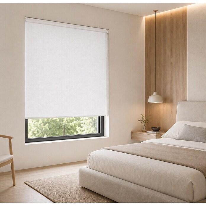 Estor enrollable Dark (An x Al: 90 x 250 cm, Blanco) | BAUHAUS