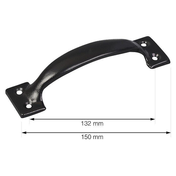 Walteco Möbelgriff (Länge: 150 mm, Stahl) | BAUHAUS