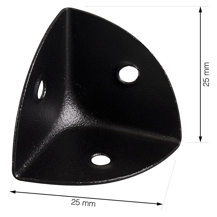 Walteco Kisthoek (Zwart, 1 st., l x b x h: 25 x 25 x 25 mm) | BAUHAUS