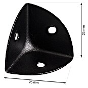 Walteco Kisthoek (Zwart, 1 st., l x b x h: 25 x 25 x 25 mm) | BAUHAUS