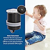 UniTEC Einbausteckdose Tischsteckdose mit USB C (Schwarz, Silber, Kabellänge: 1,5 m) | BAUHAUS