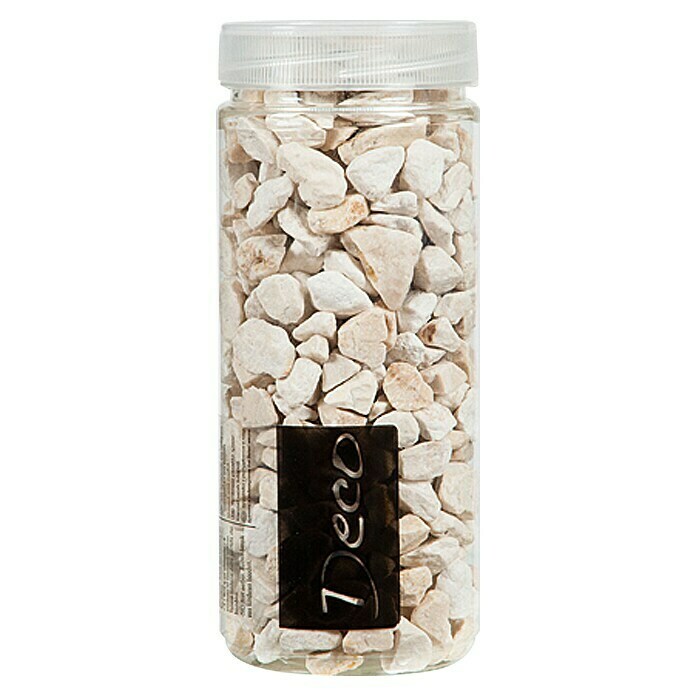 Deko-Steine (Creme, 500 ml, Korngröße: Ø 9 - 13 mm)