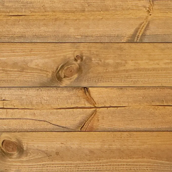 Dobar Hochbeet rollbarer Gartenschrank - 60 x 39 x 80 cm, Holz, Braun - Helle Holzvertäfelung mit natürlicher Maserung und markanten Ästen.