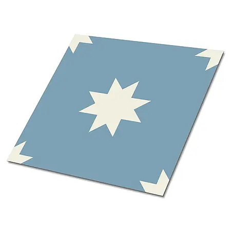 Selbstklebende Fliesen 9 Stück 30x30 cm - Sieben-Stunden-Sterne