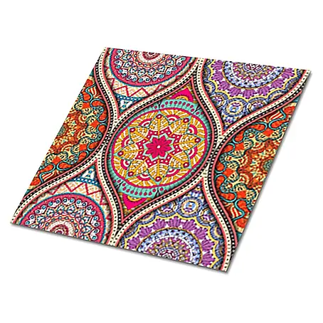 Selbstklebende Fliesen 9 Stück 30x30 cm - Wunderschöne Mandala.