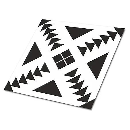 Selbstklebende Fliesen 9 Stück 30x30 cm - Dreiecke und Quadrate