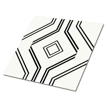 Selbstklebende Fliesen 9 Stück 30x30 cm - Geometrische Linien