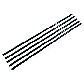 Set de postes para verja (5 uds., Largo: 150 cm, Diámetro: 34 mm)