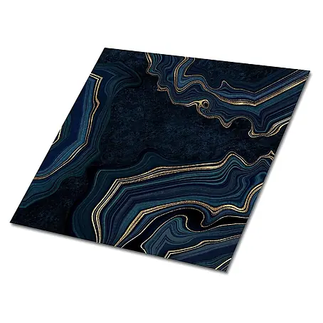 Selbstklebende Fliesen 9 Stück 30x30 cm - Dunkles, stilvolles Muster.