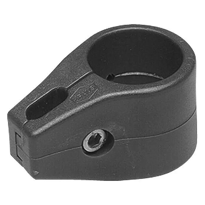 Zaunschelle - 1-fach, Schwarz, Durchmesser: 34 mm - Vorderansicht