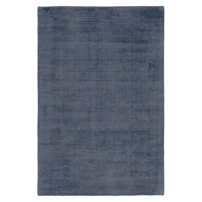 Kayoom Kurzflorteppich My Raaja 230 - Blau, 170 x 120 cm, 100 % Viskose - Draufsicht