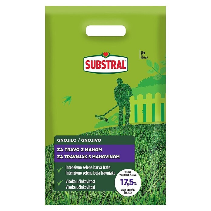 Substral Gnojilo za trato z uničevalcem mahu  (3 kg) | 7517 - Rasendünger - M | IAHC - Dünger | IAH - Dünger / Pflanzenschutz | IA - Gartenhartware | I - Stadtgarten | BAUHAUS