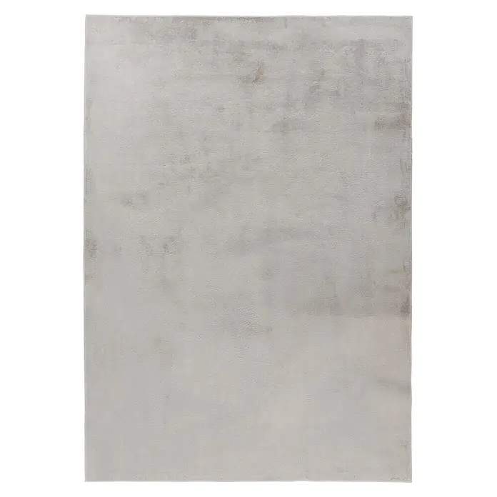 Kayoom Kurzflorteppich Surfacer 225 - Silber, 300 x 80 cm, 100 % Polyester - Draufsicht