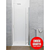 GME Mampara de ducha plegable Glass Combi 2 (100 x 195 cm, Plata brillo, Espesor de vidrio: 6 mm, An x Al: 100 (50/45) x 195 cm) | BAUHAUS
