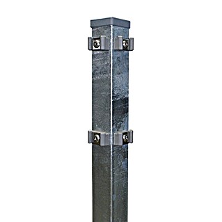 Hadra Eckpfosten (Höhe: 1 750 mm, Silber)