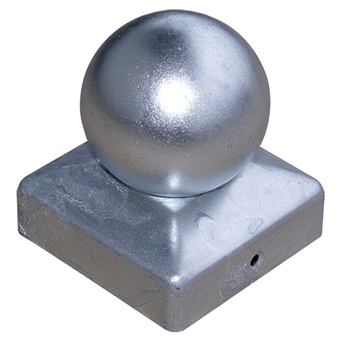 Pfostenkappe (90 x 90 mm, Mit Kugel, Metall)