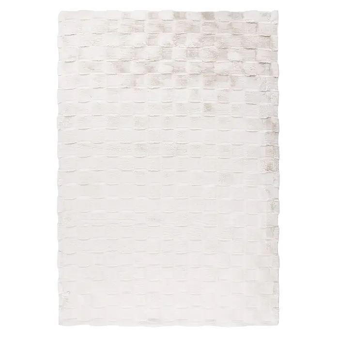 Kayoom Hochflorteppich Botany 625 - Elfenbein, 150 x 80 cm, 100 % Polyester - Draufsicht