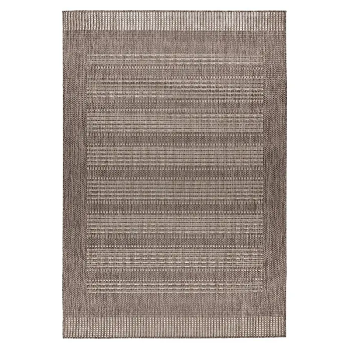 Kayoom Outdoor-Teppich Nibru 125 - Taupe, 290 x 200 cm, 100 % Polypropylen - Draufsicht