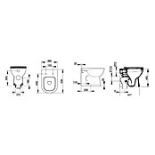 Ceramica Dolomite WC deska Gemma 2  (Duroplast, Bela, S samodejnim spuščanjem) | 3988 - WC-Sitz zu Keramikserien Marken | DBBA - Keramik Marke | DBB - Keramik | DB - Keramik/Wannen | D - Sanitär | BAUHAUS