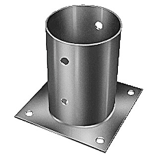 Alberts Aufschraubhülse (Durchmesser: 81 mm, Feuerverzinkt, Metall)