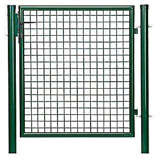Puerta de valla BAUHAUS (100 x 100 cm, Verde, Metal)