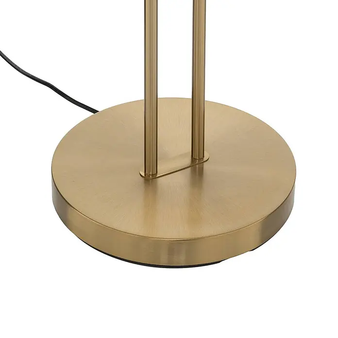 Lindby LED-Deckenfluter Yveta - messing / gold, Warmweiß