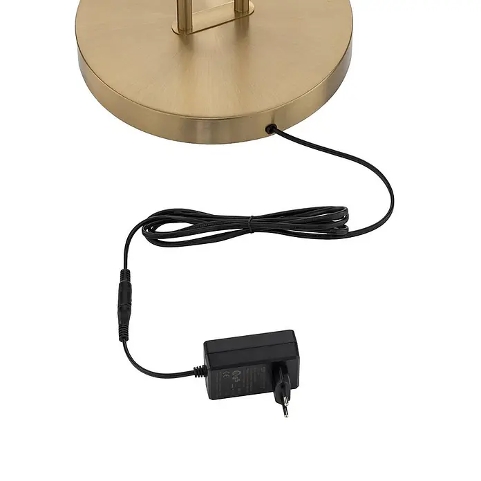 Lindby LED-Deckenfluter Yveta - messing / gold, Warmweiß