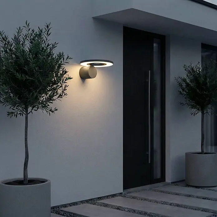 Arcchio Außenwandleuchte Tovio - alu / grau / zink, alu / grau / zink, IP65