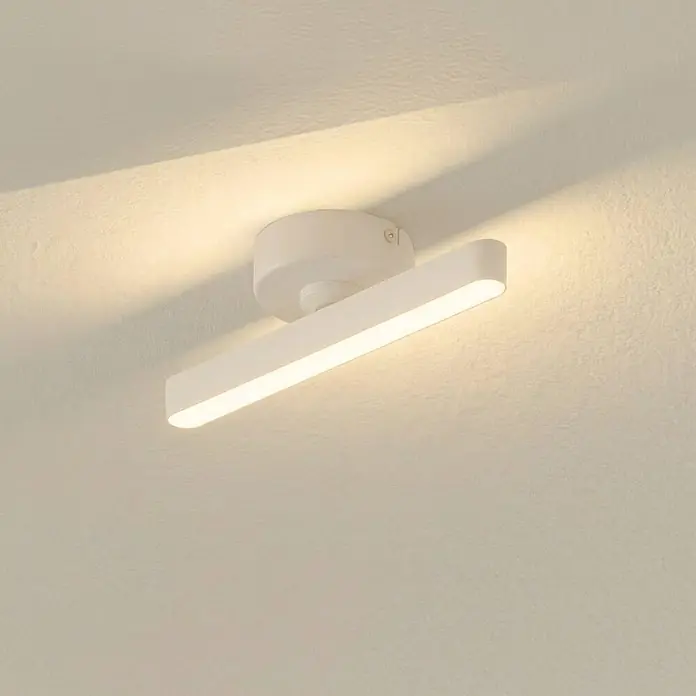 Lindby Deckenstrahler Eldrin - weiß / opal, weiß / opal