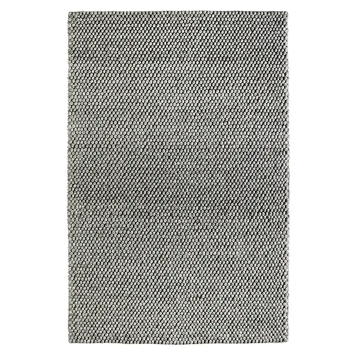 Kayoom Wollteppich Attic 590 - Taupe, 230 x 160 cm, 50 % Wolle, 50 % Viskose - Draufsicht