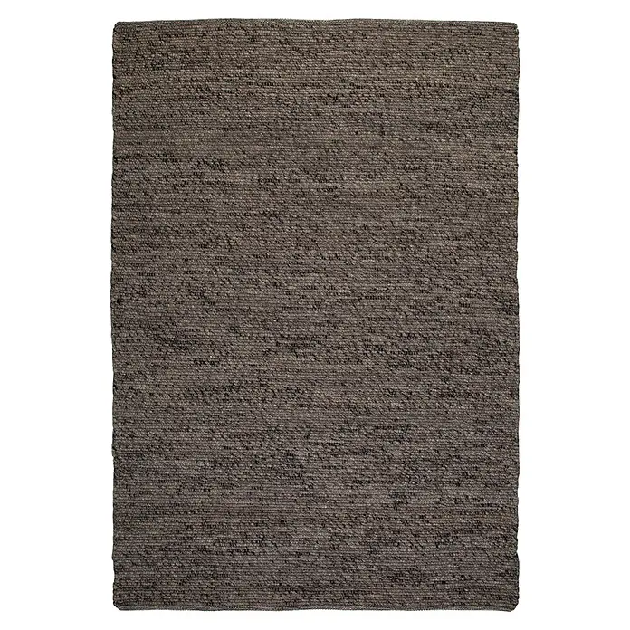 Kayoom Wollteppich Kvell 875 - Graphit, 200 x 140 cm, 100 % Wolle - Draufsicht