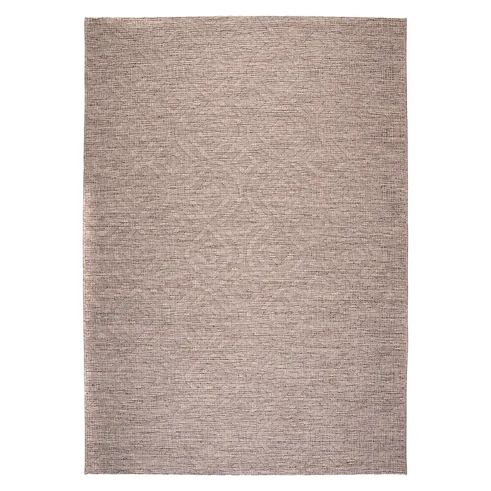 Kayoom Outdoor-Teppich Nautic 982 - Taupe, 290 x 200 cm, 100 % Polypropylen - Draufsicht