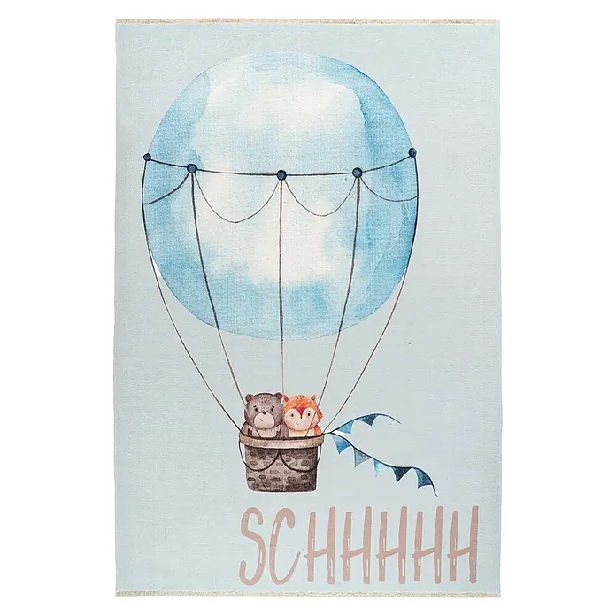 Kayoom Kinderteppich Joanna 611 - Multi, 170 x 115 cm, 70 % Baumwolle, 30 % Polyester - Draufsicht