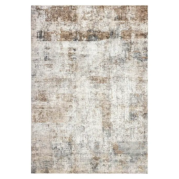 Kayoom Kurzflorteppich Elegantica 327 - Taupe, 290 x 200 cm, 80 % Polyester, 20 % Baumwolle - Draufsicht