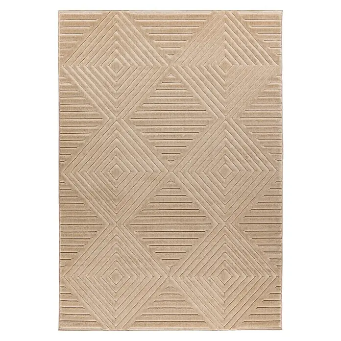 Kayoom Outdoor-Teppich Dreamcatcher 225 - Beige, 150 x 80 cm, 100 % Polypropylen - Draufsicht