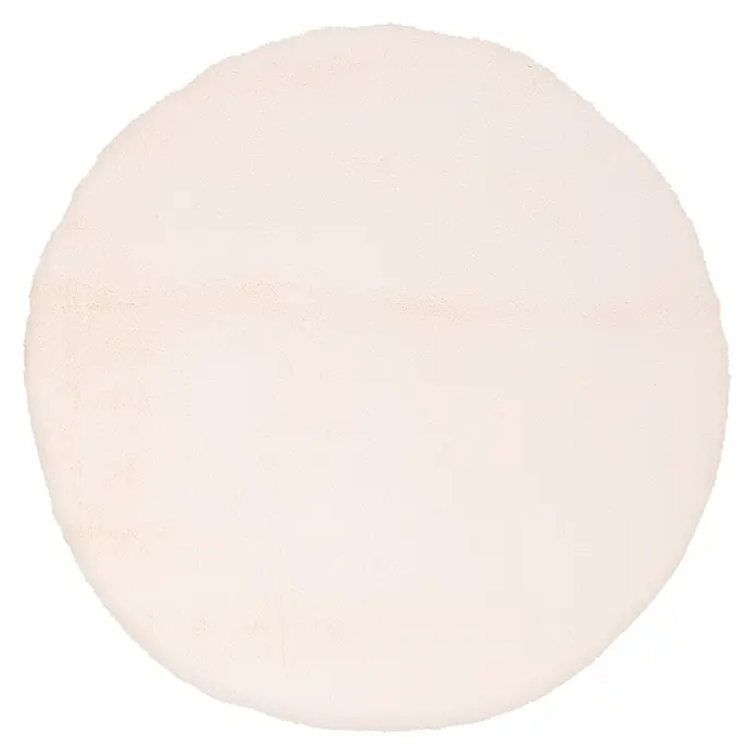Kayoom Hochflorteppich Chaplin 545 - Creme, 80 x 80 cm, 100 % Polyester - Draufsicht