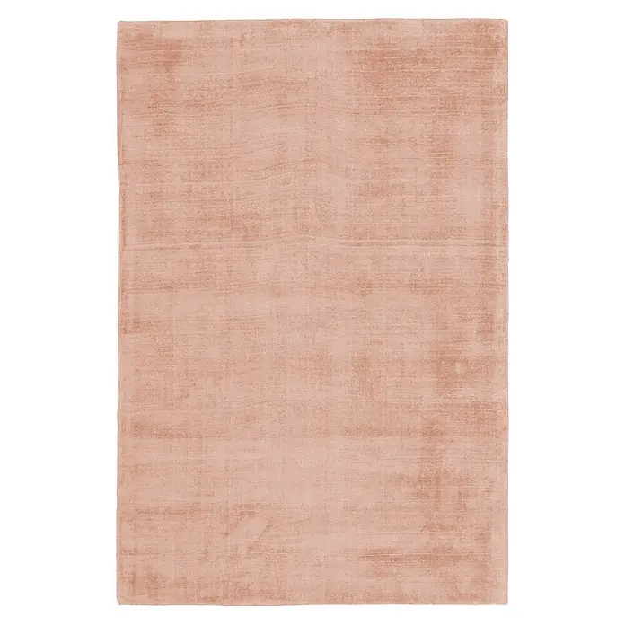 Kayoom Kurzflorteppich My Raaja 230 - Puderrosa, 200 x 140 cm, 100 % Viskose - Draufsicht