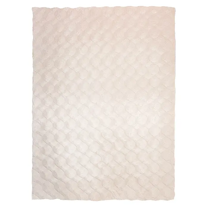 Kayoom Fellteppich Royal Glow 825 - Creme, 150 x 80 cm, 80 % Polyester, 20 % Baumwolle - Draufsicht