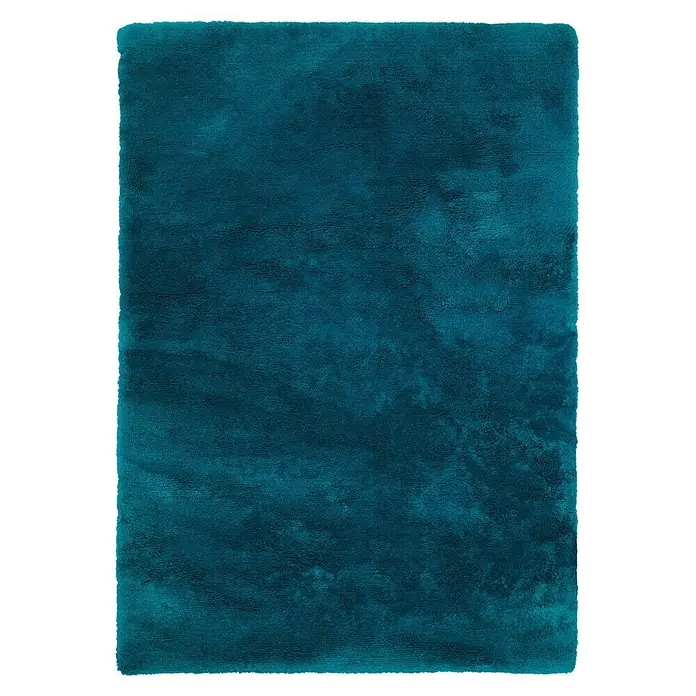 Kayoom Hochflorteppich Dolphin 500 - Blau, 170 x 120 cm, 100 % Polyester - Draufsicht