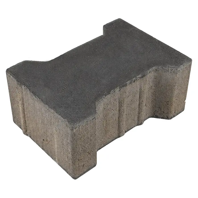 EHL Pflasterstein Doppel-T ohne Fase - Anthrazit, 20 x 16,5 x 10 cm, Normalstein - Diagonale Ansicht