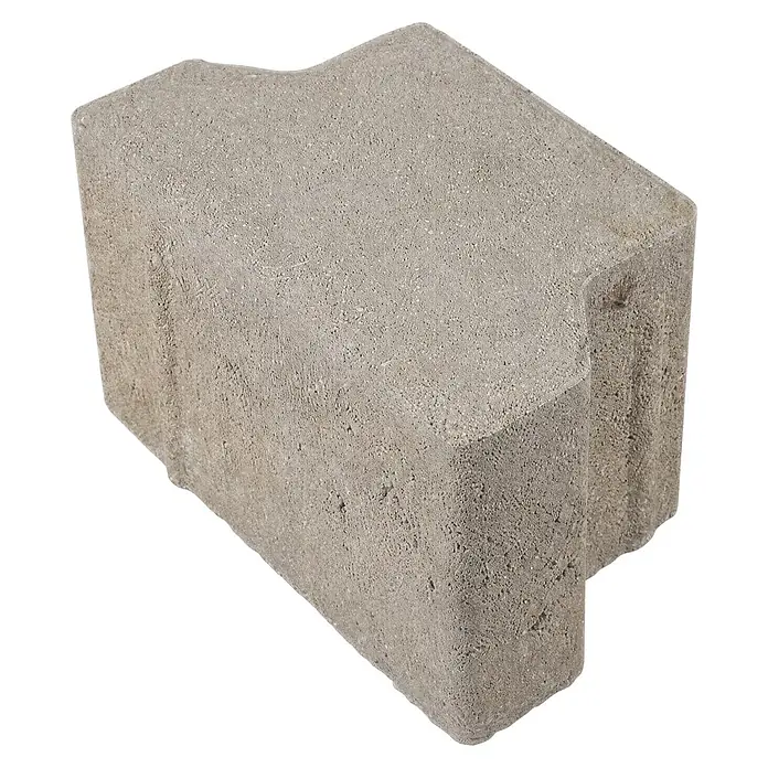 EHL Pflasterstein Doppel-T ohne Fase - Grau, 10 x 16,5 x 10 cm, Randstein - Diagonale Ansicht