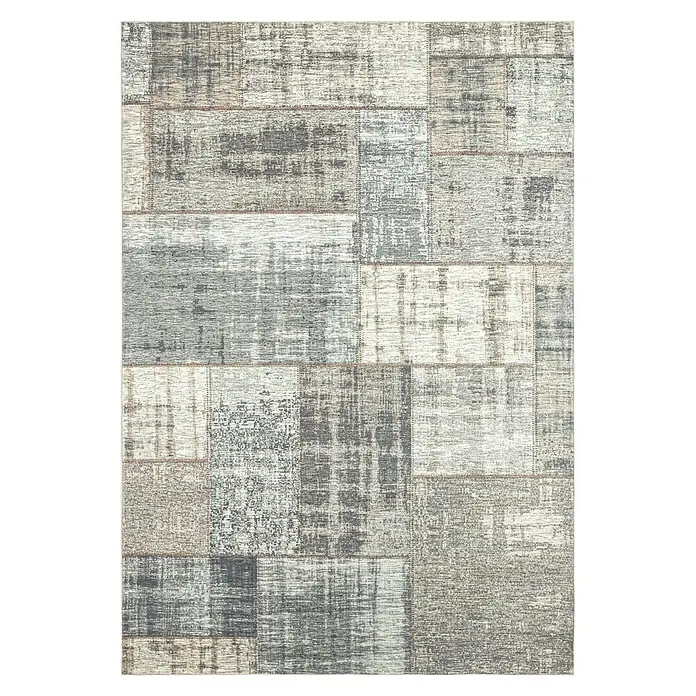 Kayoom Kurzflorteppich Visionary 131 - Taupe, 290 x 200 cm, 80 % Polyester, 20 % Baumwolle - Draufsicht