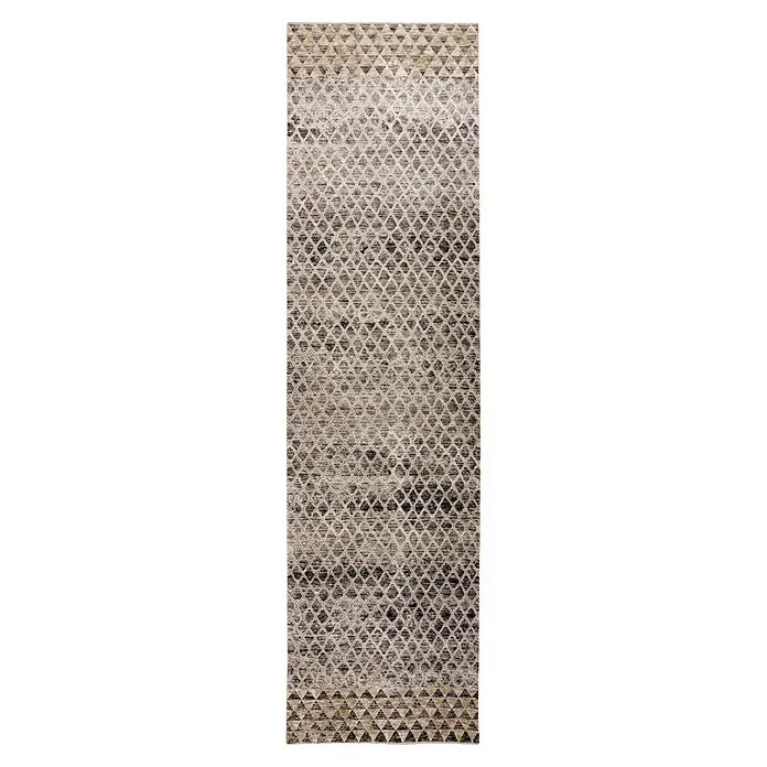Kayoom Kurzflorteppich Amora 261 - Grau, 300 x 80 cm, 100 % Polyester - Draufsicht
