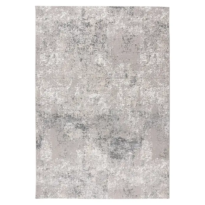 Kayoom Kurzflorteppich Stage 725 - Silber, 290 x 200 cm, 80 % Polypropylen, 20 % Polyester - Draufsicht