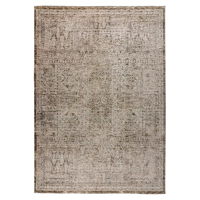 Kayoom Kurzflorteppich Amora 259 - Creme, 150 x 80 cm, 100 % Polyester - Draufsicht