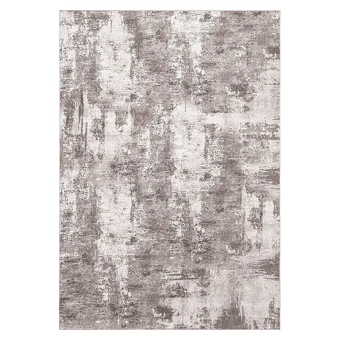 Kayoom Kurzflorteppich Visionary 132 - Taupe, 230 x 160 cm, 80 % Polyester, 20 % Baumwolle - Draufsicht