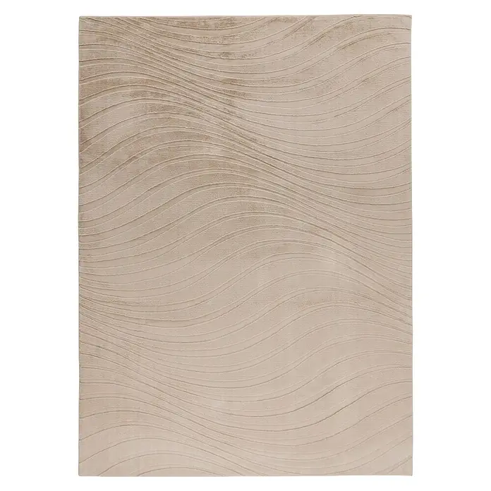 Kayoom Kurzflorteppich Kierk 325 - Beige, 150 x 80 cm, 100 % Polyester - Draufsicht