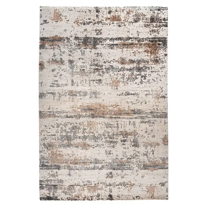 Kayoom Kurzflorteppich Gem 970 - Taupe, 150 x 80 cm, 80 % Viskose, 20 % Modacryl - Draufsicht