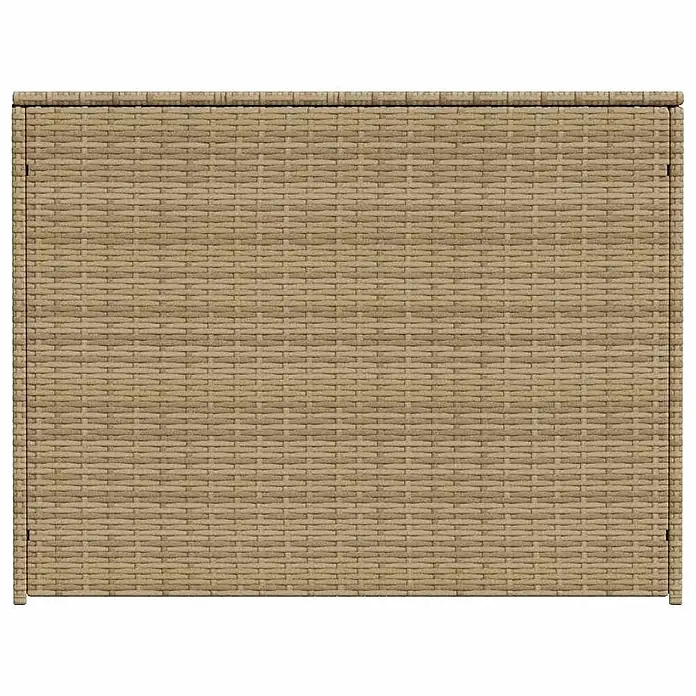 Furnicato Garten-Aufbewahrungsbox PE-Rattan - Mischung aus Beige, Kunststoff