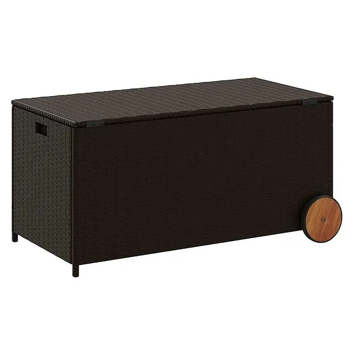 Furnicato Garten-Aufbewahrungsbox - Braun, Naturmaterialien